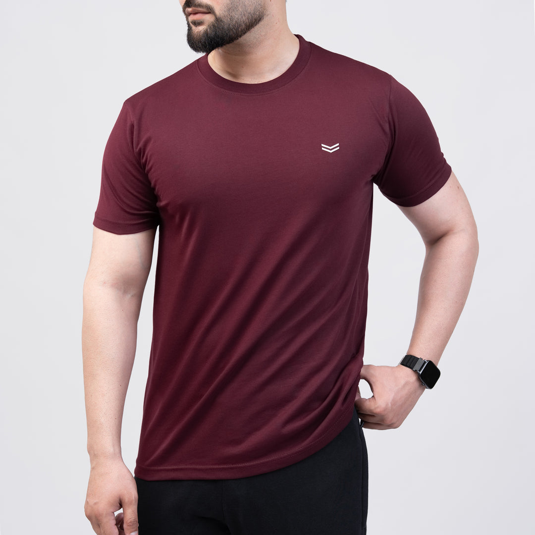 Maroon Regular Fit T-Shirt