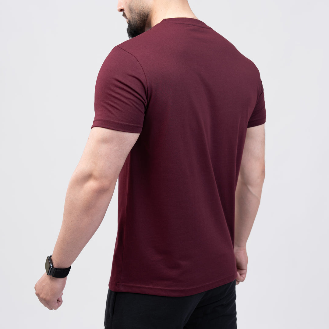 Maroon Regular Fit T-Shirt