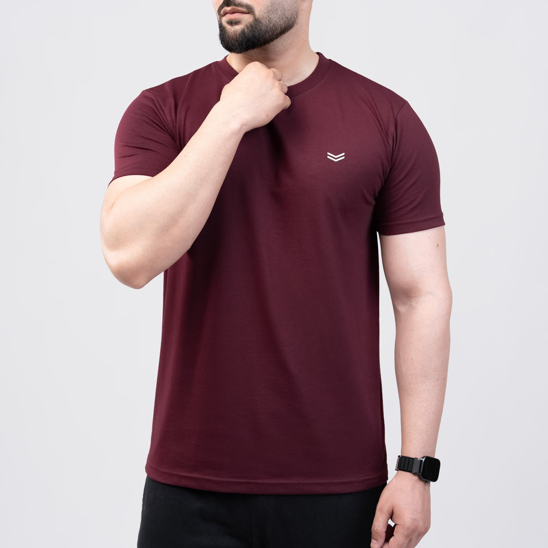 Maroon Regular Fit T-Shirt