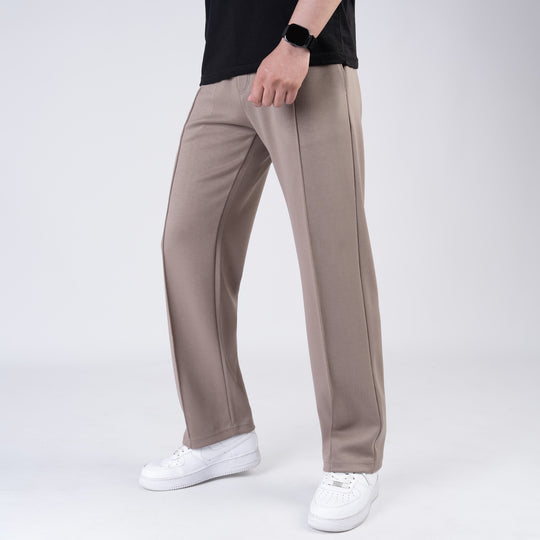 Scuba Khaki 4-Way Stretch Front Stitch Trousers