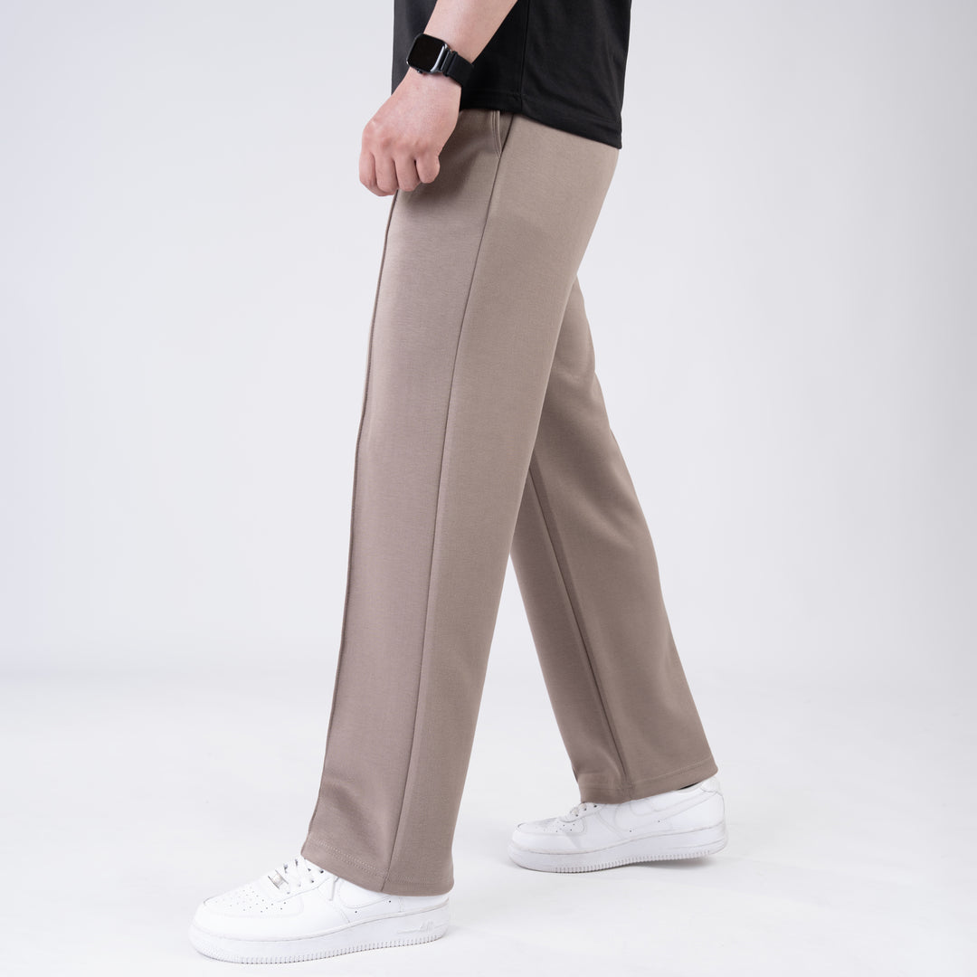 Scuba Khaki 4-Way Stretch Front Stitch Trousers