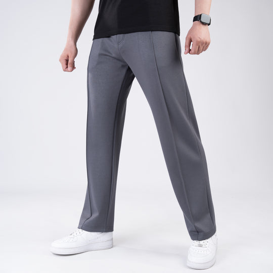 Scuba Gray 4-Way Stretch Front Stitch Trousers