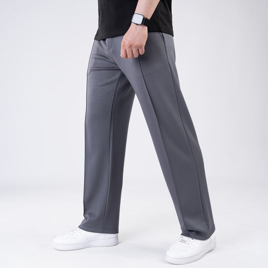 Scuba Gray 4-Way Stretch Front Stitch Trousers