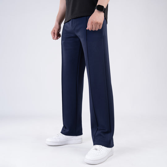 Scuba Navy 4-Way Stretch Front Stitch Trousers