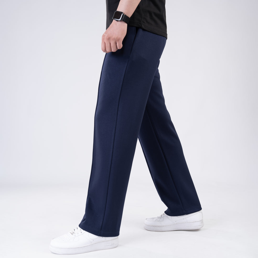 Scuba Navy 4-Way Stretch Front Stitch Trousers