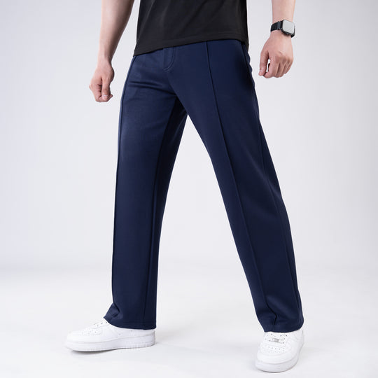 Scuba Navy 4-Way Stretch Front Stitch Trousers