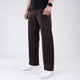 Scuba Brown 4-Way Stretch Front Stitch Trousers