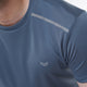 Stone Blue Mesh Quick Dry T-Shirt with Shoulder Reflectors