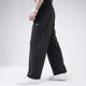 Black Laser Cut Micro Baggy Fit Trousers
