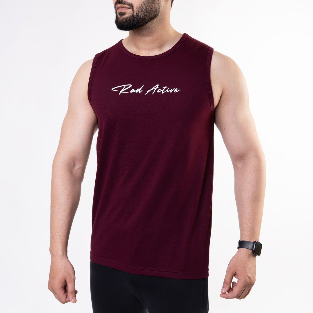 Maroon "Rad Active" Tank Top
