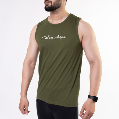 Olive "Rad Active" Tank Top