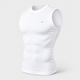 White Sleeveless Compression Tee