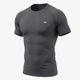 Gray Half Sleeve Compression Tee