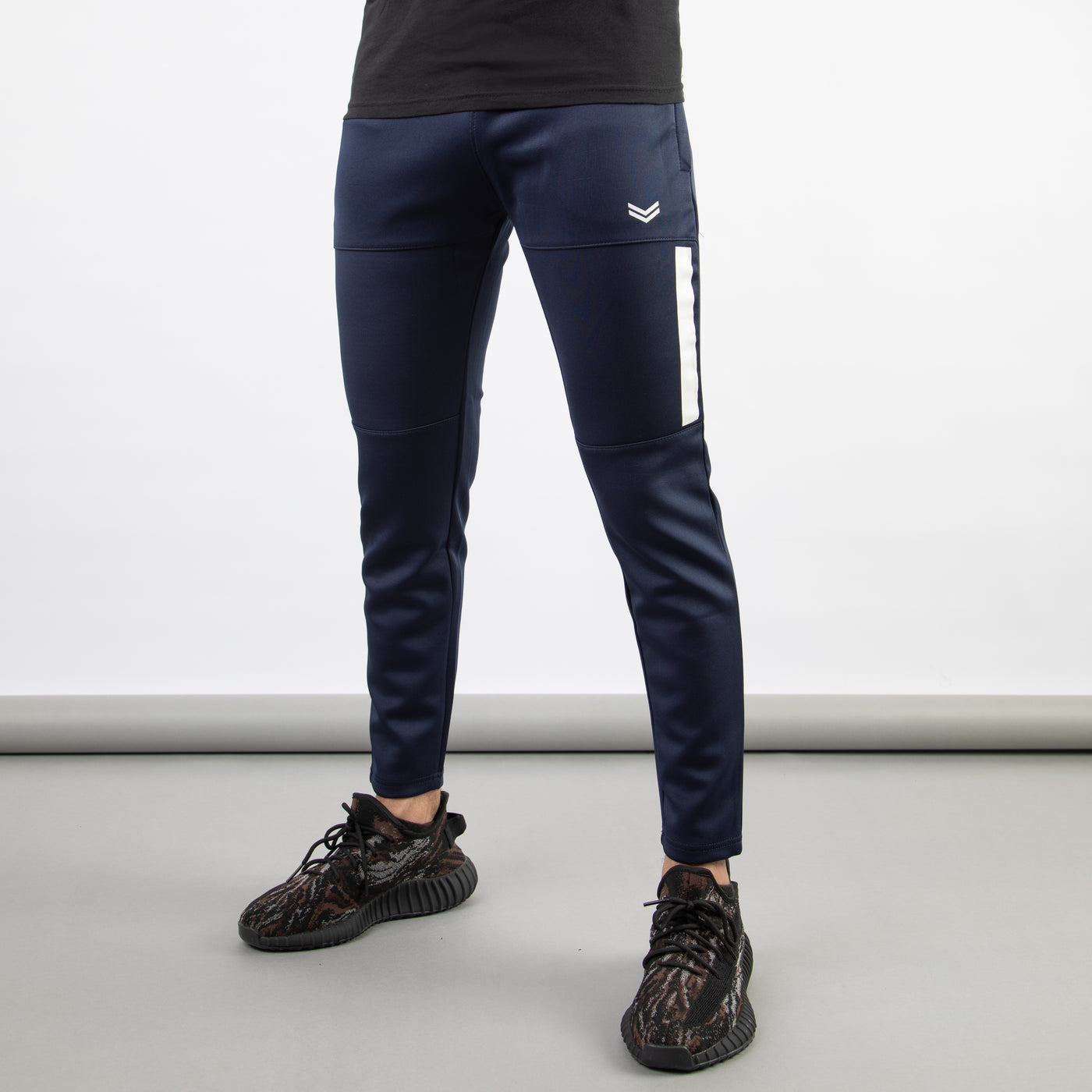 Premium Navy Hyper Series Lycra Bottoms with White Detailing