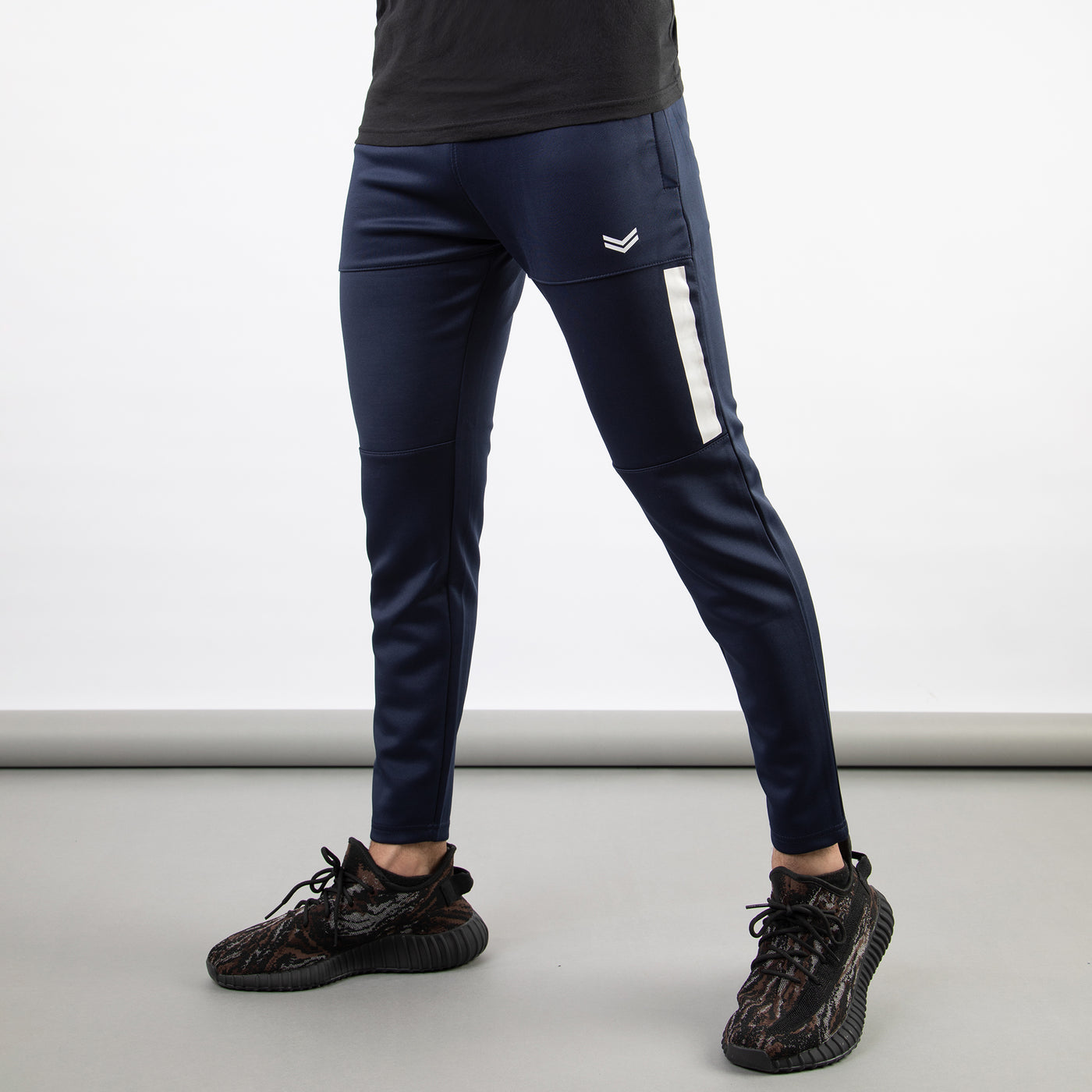 Premium Navy Hyper Series Lycra Bottoms with White Detailing