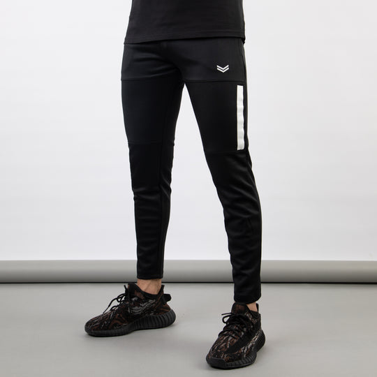 Premium Black Hyper Series Lycra Bottoms with White Detailing