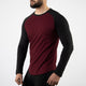 Maroon & Black Raglan