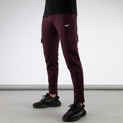 Wine Maroon Cargo Bottoms