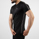 Black Hybrid Series Quick Dry T-Shirt with Gray Mesh Panels