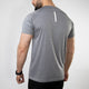 Textured Gray Quick Dry T-Shirt with Reflective Detailing