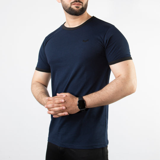 Navy Ringer T-Shirt
