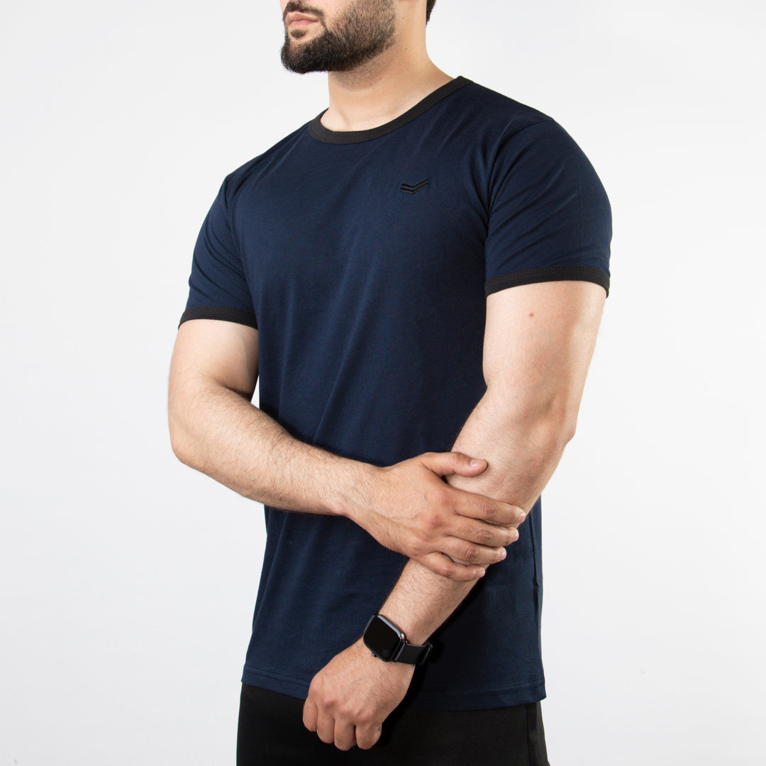 Navy Ringer T-Shirt