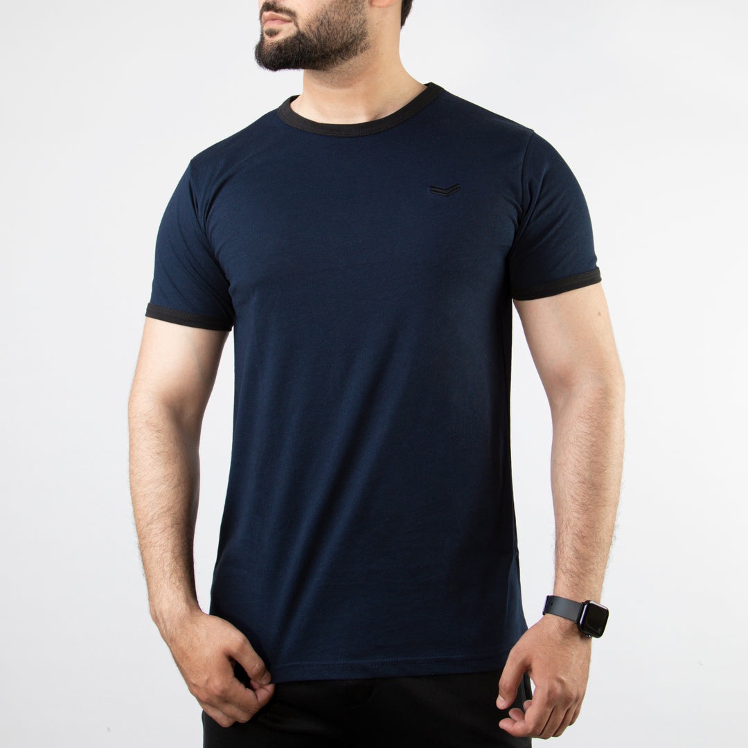 Navy Ringer T-Shirt