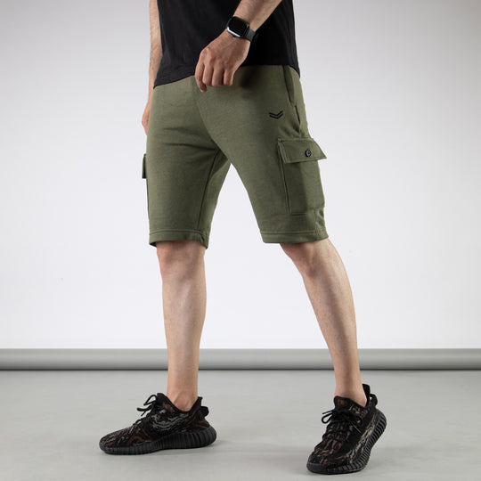 Military Green Cargo Shorts