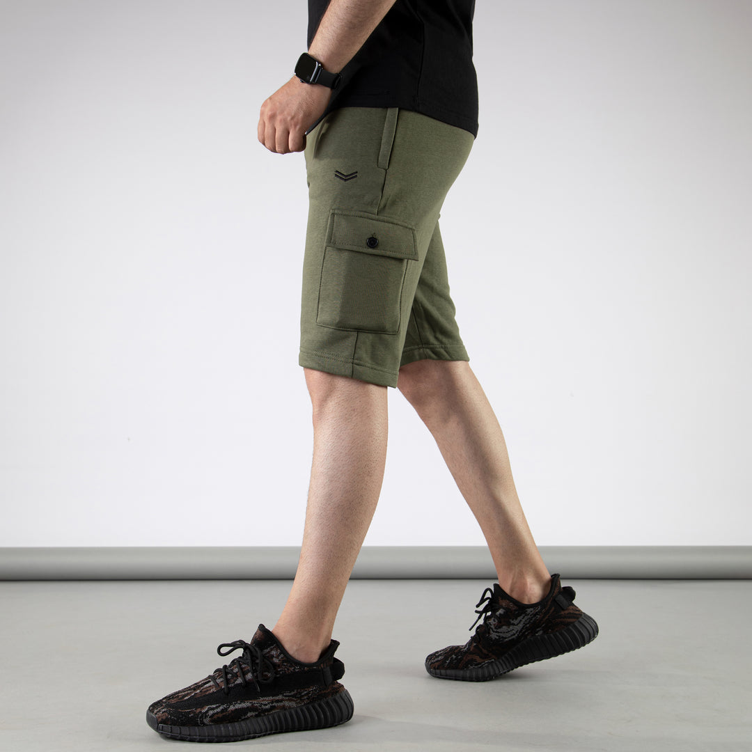 Military Green Cargo Shorts