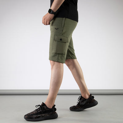 Military Green Cargo Shorts
