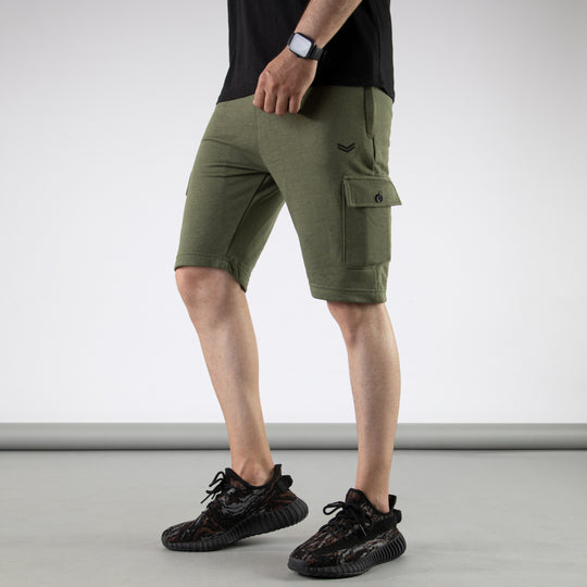 Military Green Cargo Shorts