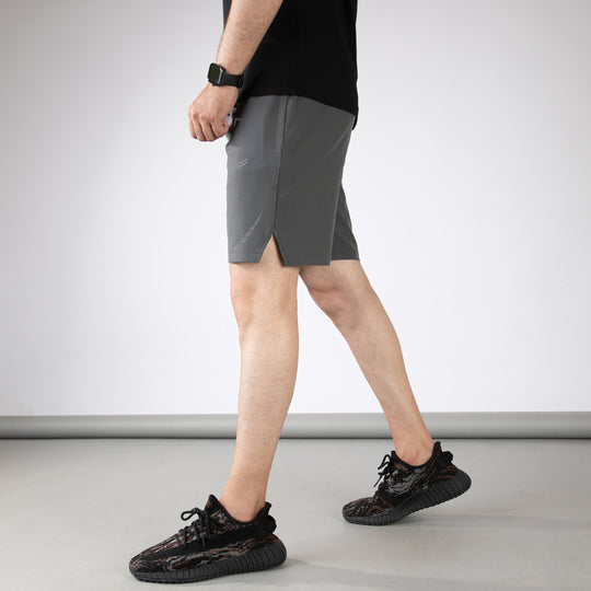 Gray Hyper Series Premium Micro Shorts with Reflective Detailing