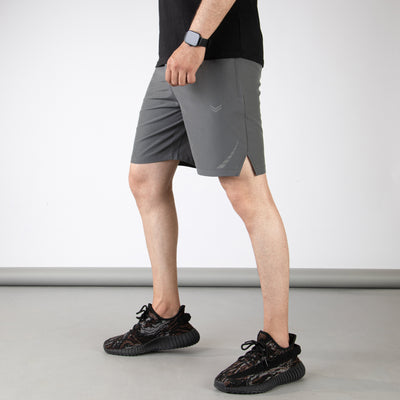 Gray Hyper Series Premium Micro Shorts with Reflective Detailing