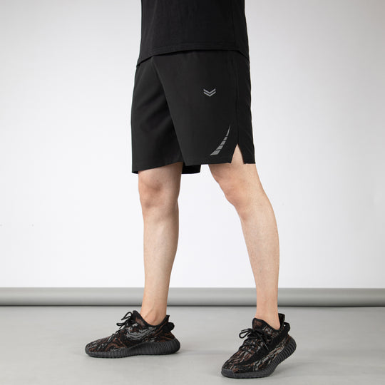 Black Hyper Series Premium Micro Shorts with Reflective Detailing