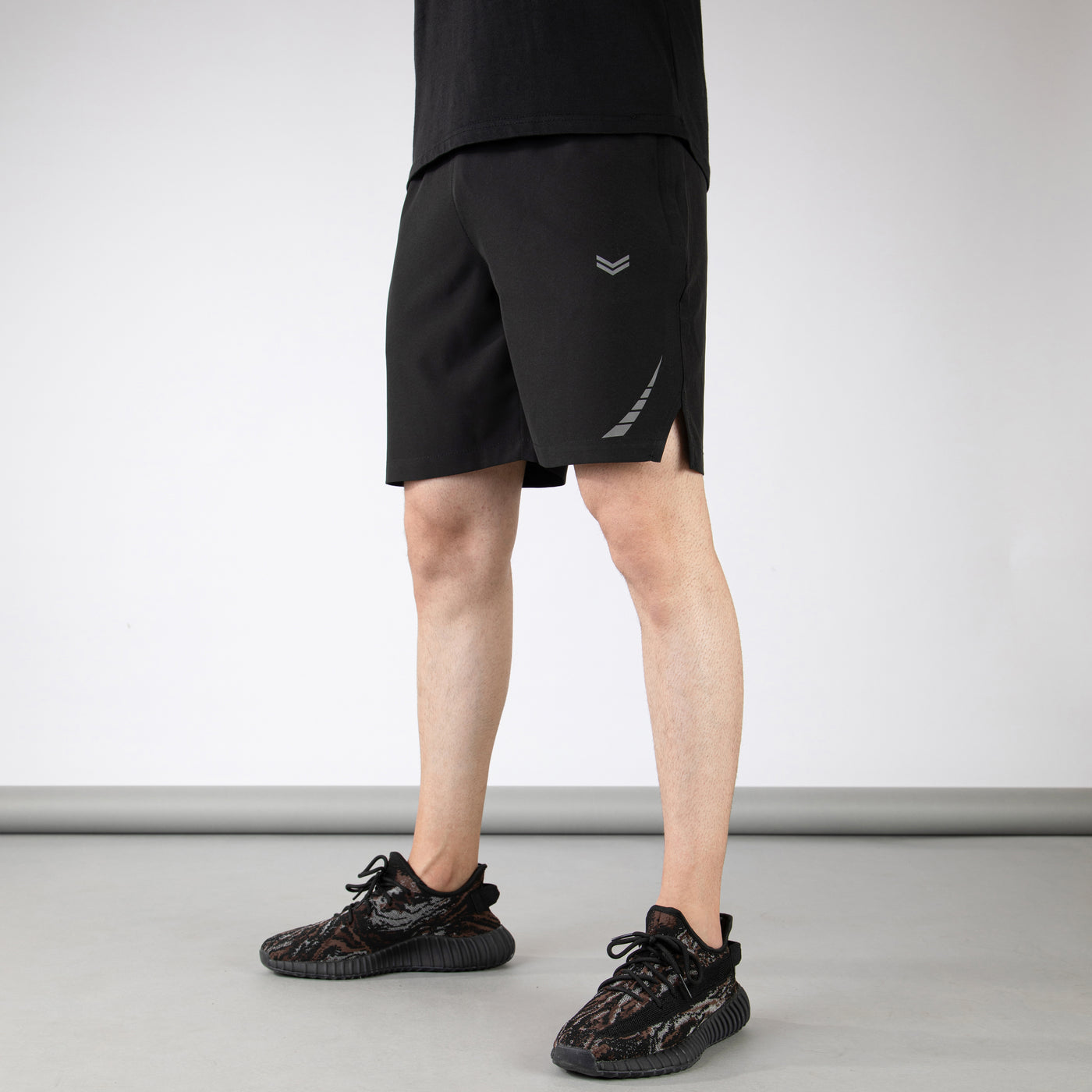 Black Hyper Series Premium Micro Shorts with Reflective Detailing