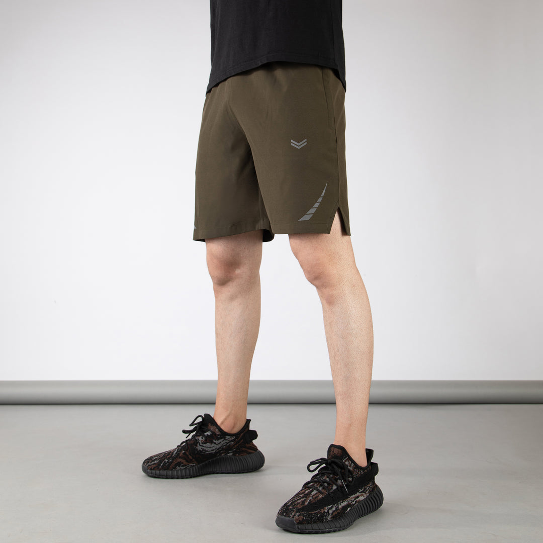 Olive Hyper Series Premium Micro Shorts with Reflective Detailing