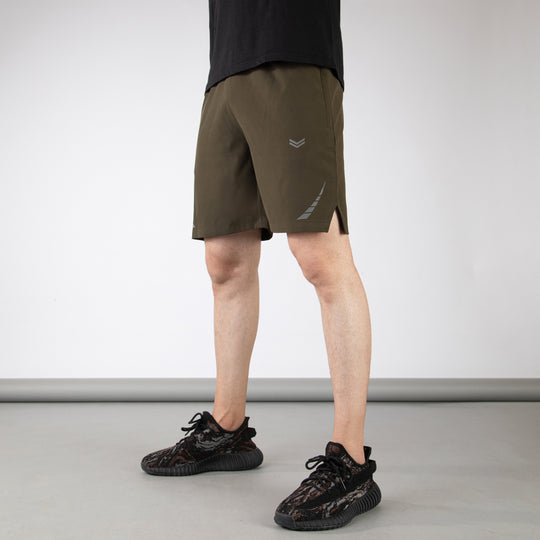 Olive Hyper Series Premium Micro Shorts with Reflective Detailing