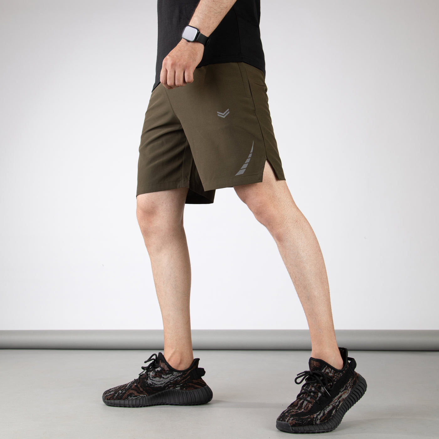Olive Hyper Series Premium Micro Shorts with Reflective Detailing