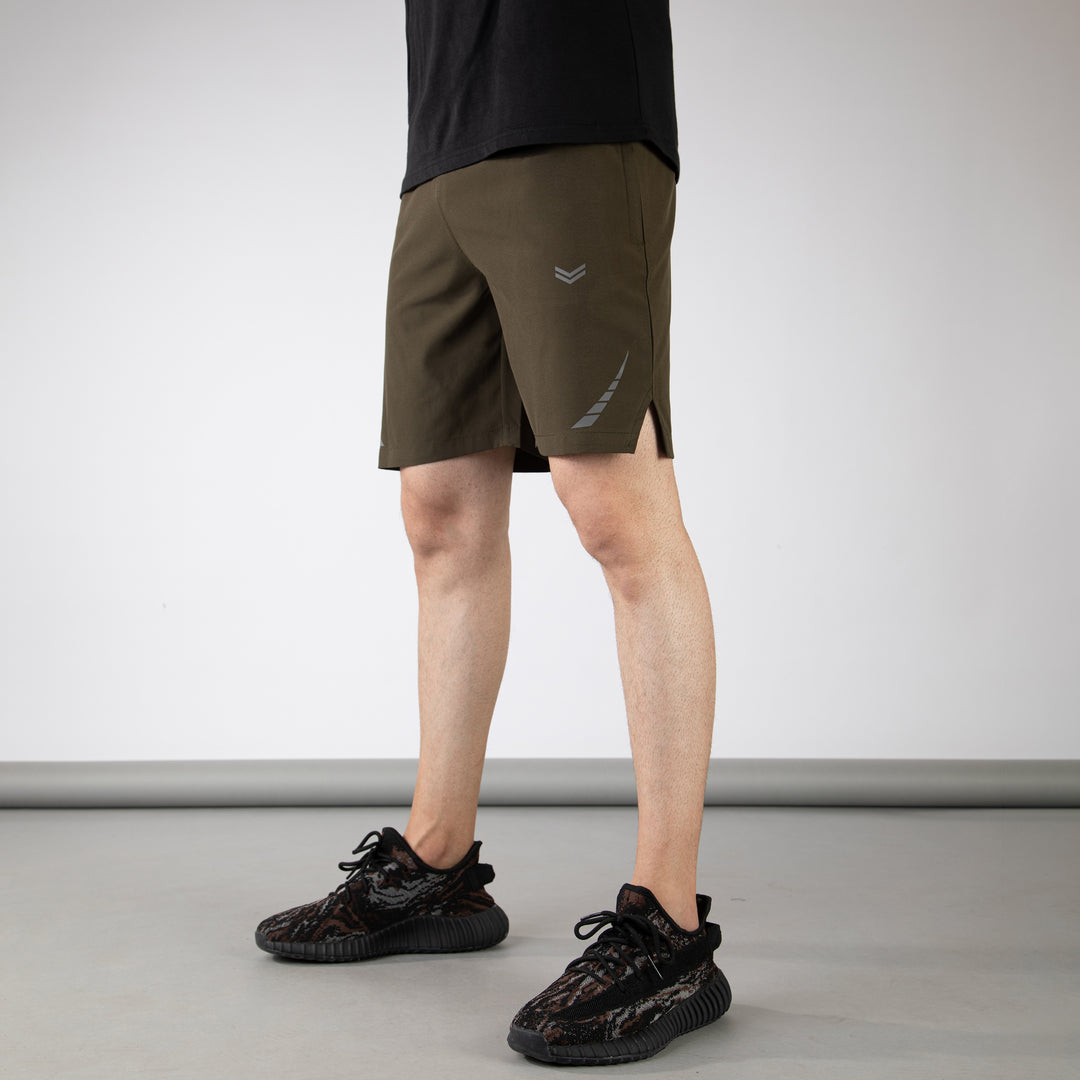 Olive Hyper Series Premium Micro Shorts with Reflective Detailing