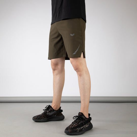 Olive Hyper Series Premium Micro Shorts with Reflective Detailing