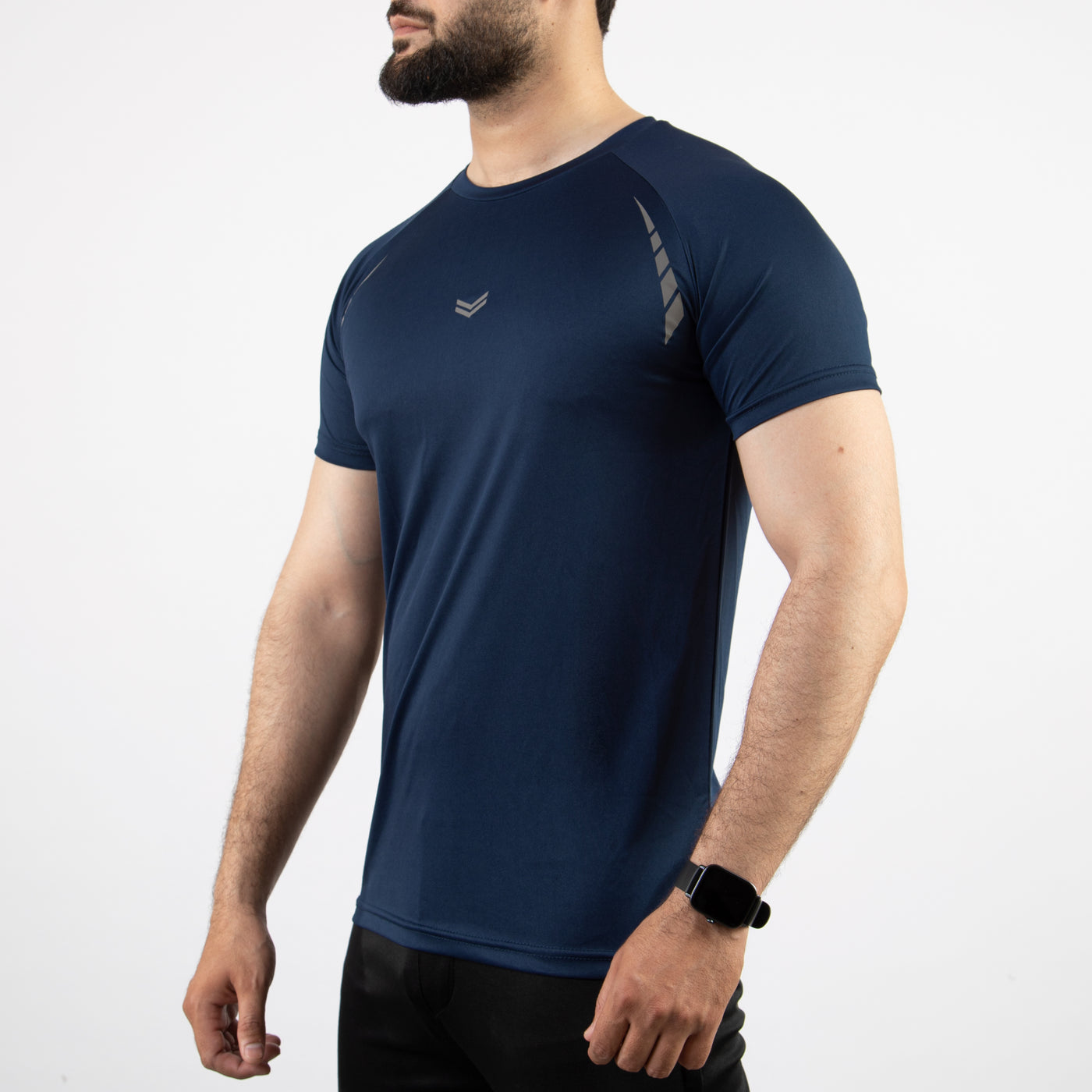 Navy Hyper Series Quick Dry T-Shirt with Reflectors