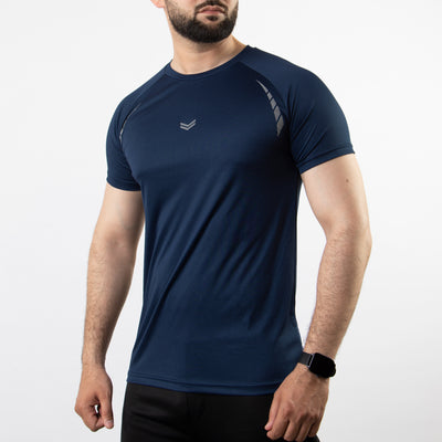 Navy Hyper Series Quick Dry T-Shirt with Reflectors