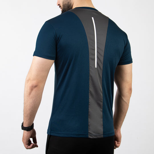 Sapphire Core Series Quick Dry T-Shirt with Gray Back Panel