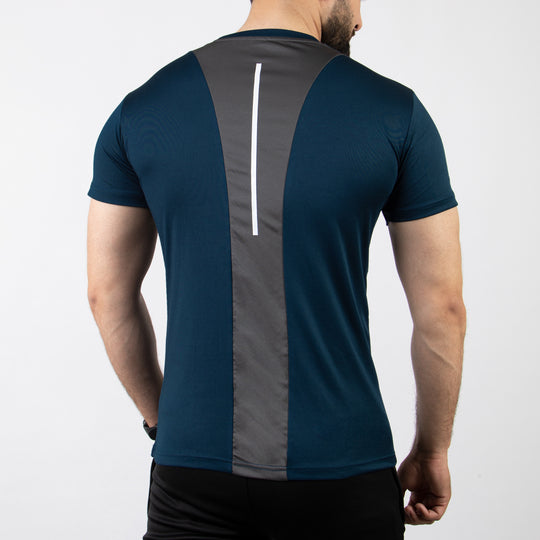 Sapphire Core Series Quick Dry T-Shirt with Gray Back Panel