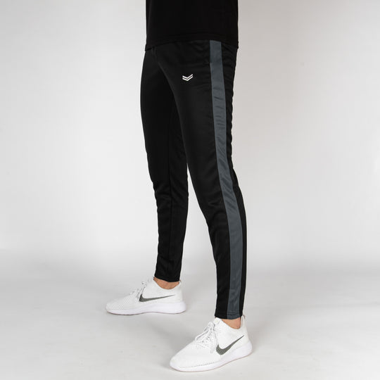 Black Quick Dry Hybrid Bottoms with Gray Mesh Panels