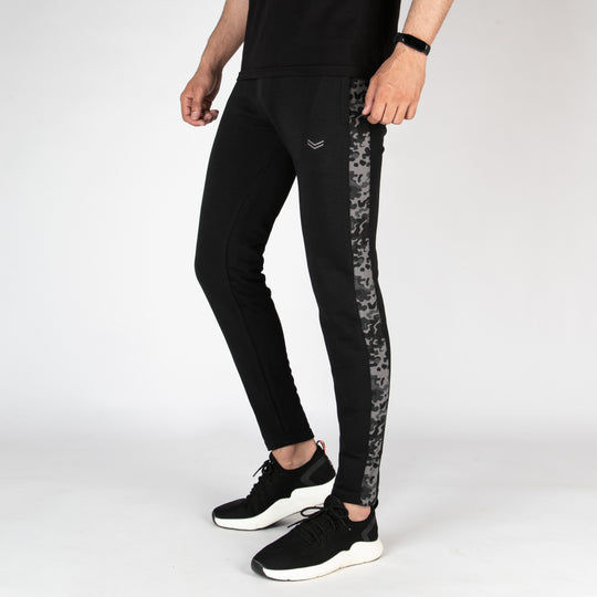 Black Trousers with Gray Camo Panel — view 3