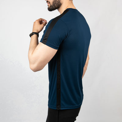 Sapphire Hybrid Series Quick Dry T-Shirt with Black Mesh Panels