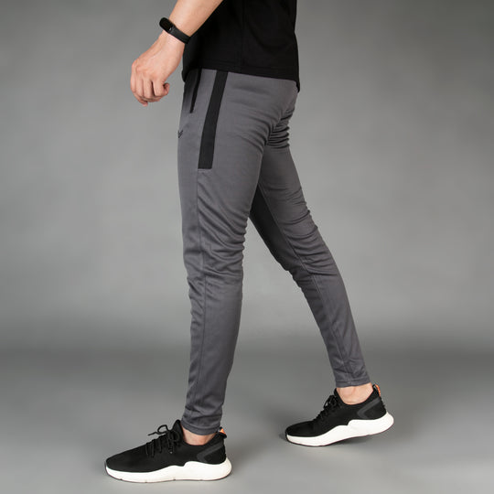 Smoke Gray with Black Panel Breathable Mesh Quick Dry Bottoms