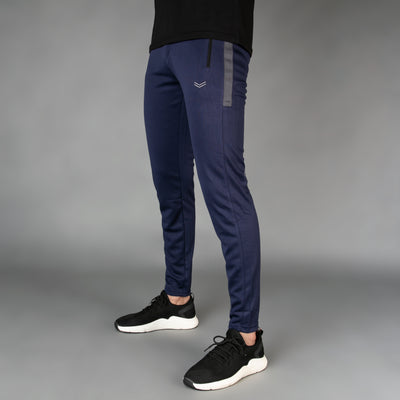 Navy with Gray Panel Breathable Mesh Quick Dry Bottoms