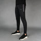 Black with Gray Panel Breathable Mesh Quick Dry Bottoms
